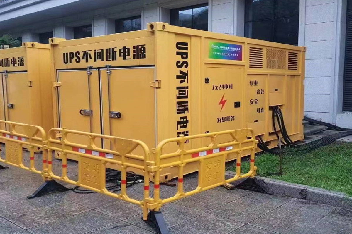 济宁发电机租赁施工现场